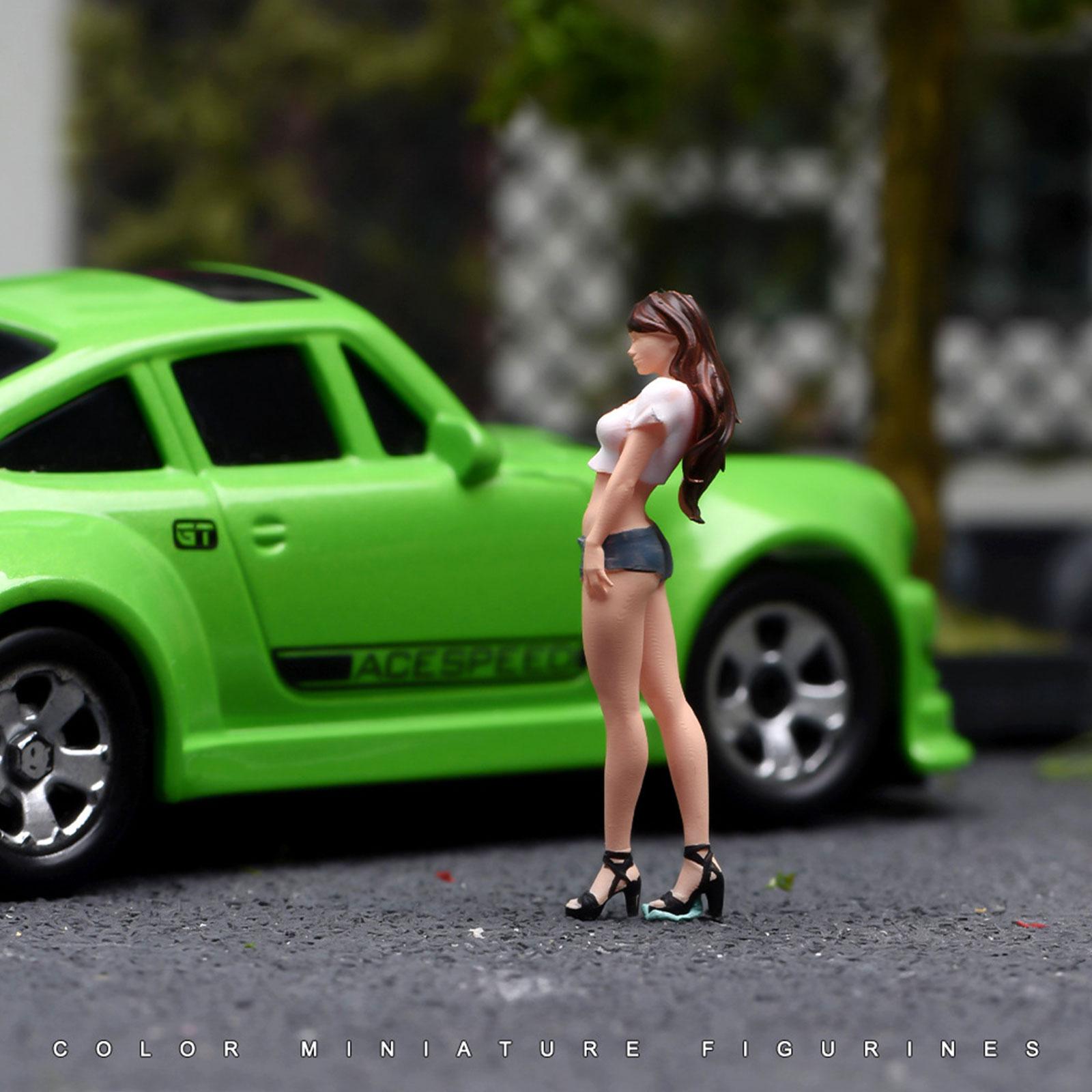 Bonsai Garden Ideas - Figur Wanita Skala 1:64 Model Resin