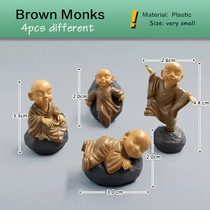 4 Buah Patung Miniatur Biksu K - Japan Bonsai Garden ulasan dan harga