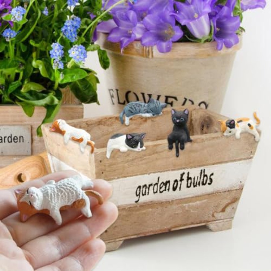 Figur Kucing Miniatur Lucu, De - Japan Bonsai Garden ulasan dan harga