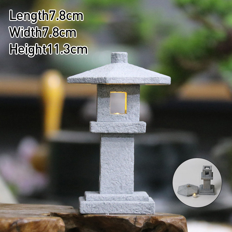Ornamen Menara Paviliun Batu P - Japan Bonsai Garden ulasan dan harga