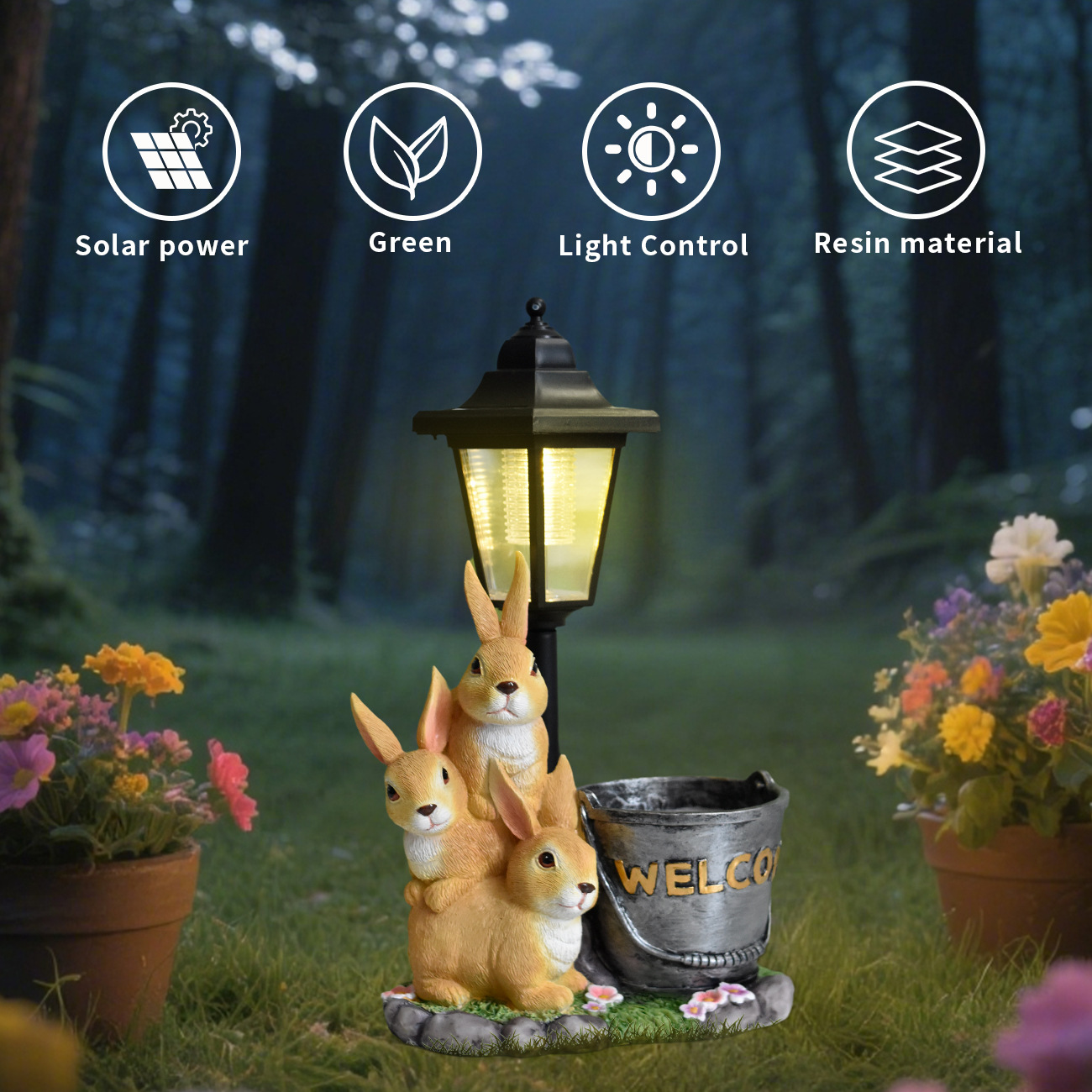 Ornamen lampu taman tenaga sur - Bonsai Garden Ideas ulasan dan harga